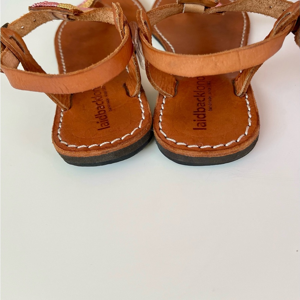 Anthropologie Laidback London Lightning Bolt Sandals• Sz 36 - Picture 4 of 16